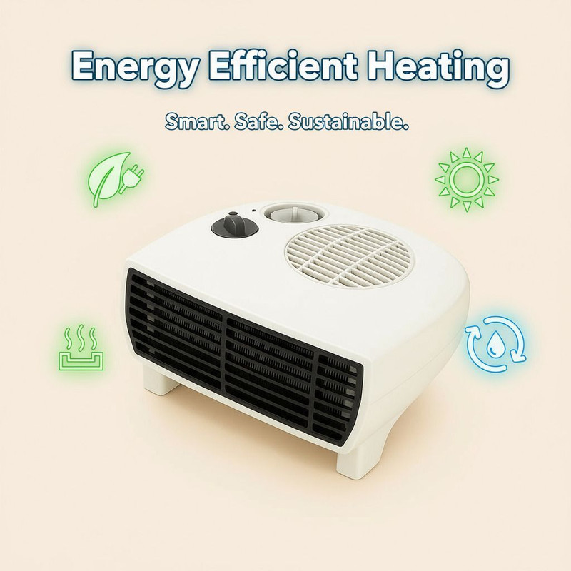Veenova Personal Space Heater | Lightweight Portable Heater with Temperature Control Fan Room Heater