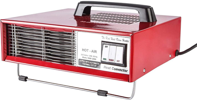 KwicK MAKES LIFE QUICK & EASY Temperature Control |2 Heat Setting (1000W / 2000W) | Auto Thermal Cut-Out | Fan Room Heater