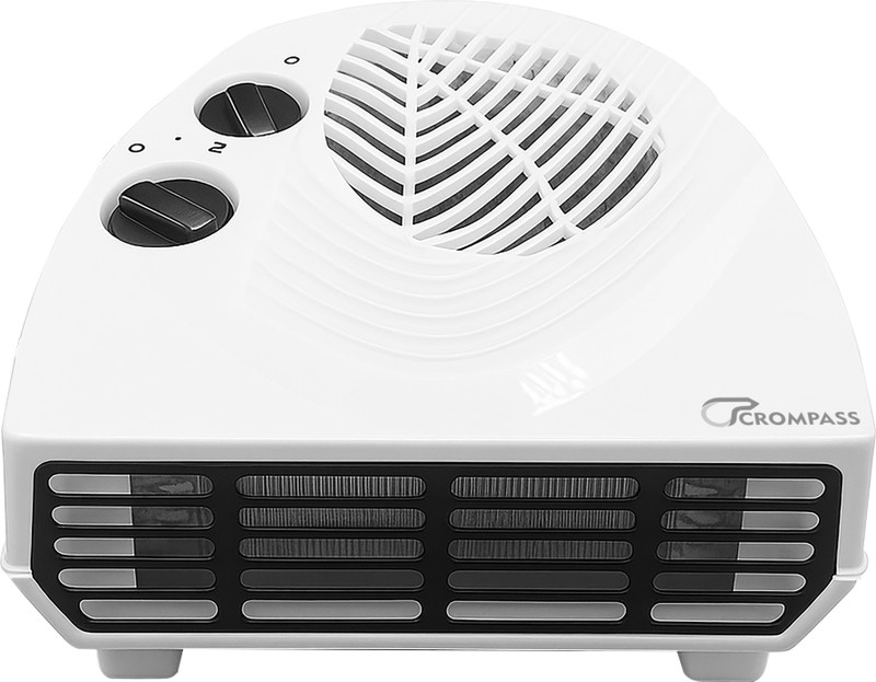 CROMPASS Thermostat, Copper Motor, Overheat Protection, 1000/2000W, Safe & Silent, Blower Fan Room Heater