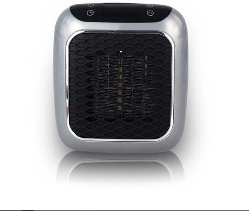 Celeb Villa Portable Electric Wall space Heater With Adjustable Thermostat and Timer-Grey Fan Room Heater