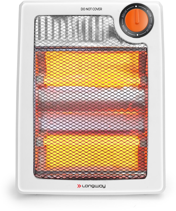 Longway Ignis 2 Rod 800 Watt ISI Approved Halogen Room Heater