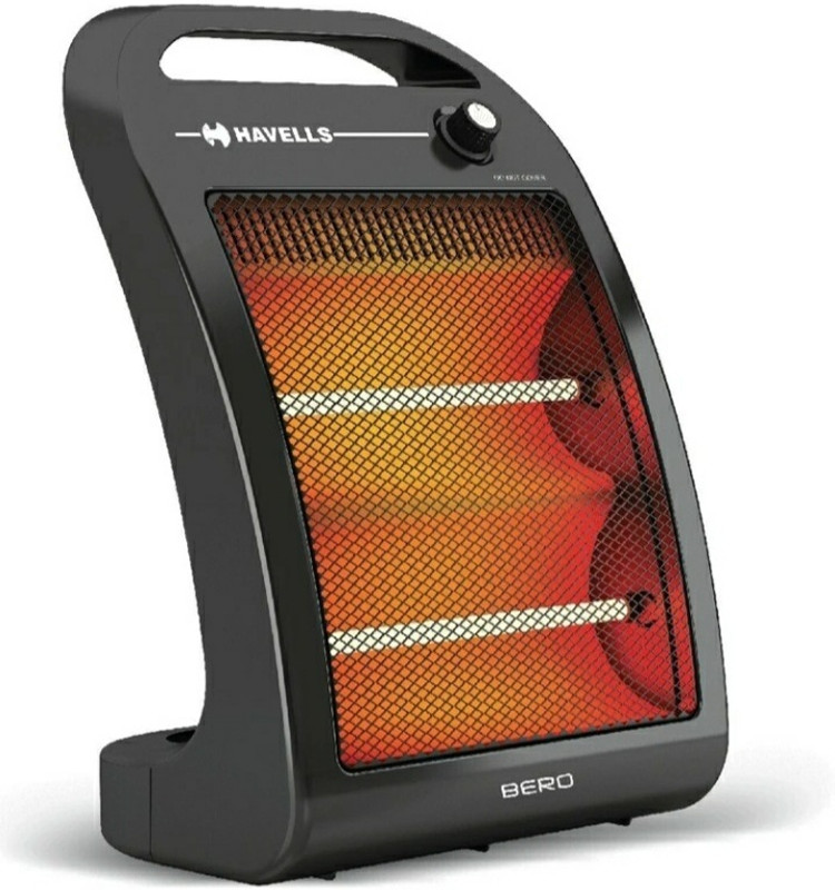 HAVELLS BERO Tip-Over Safety Switch energy-efficient heating solution designed Quartz Room Heater