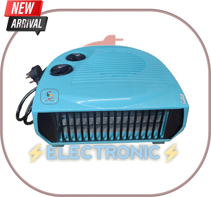 BM ELECTRONIC BME Blower Fan Room Heater 100% Copper Motor.Sky.Blue Fan Room Heater
