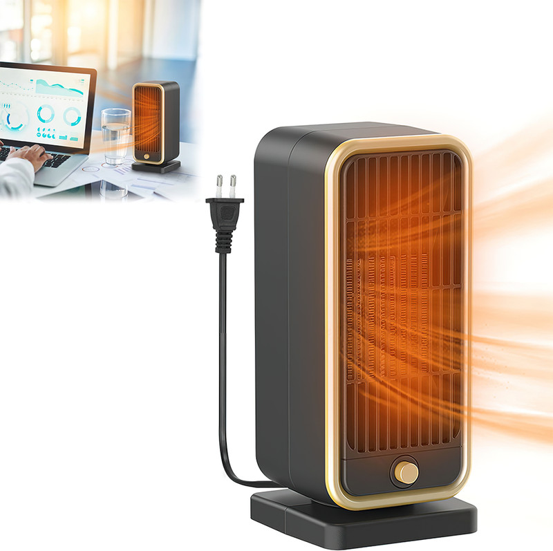 ARKZO Small Electric Bedroom Fan Heater Warmer for Home Hot Air Blower for Room Winter Fan Room Heater