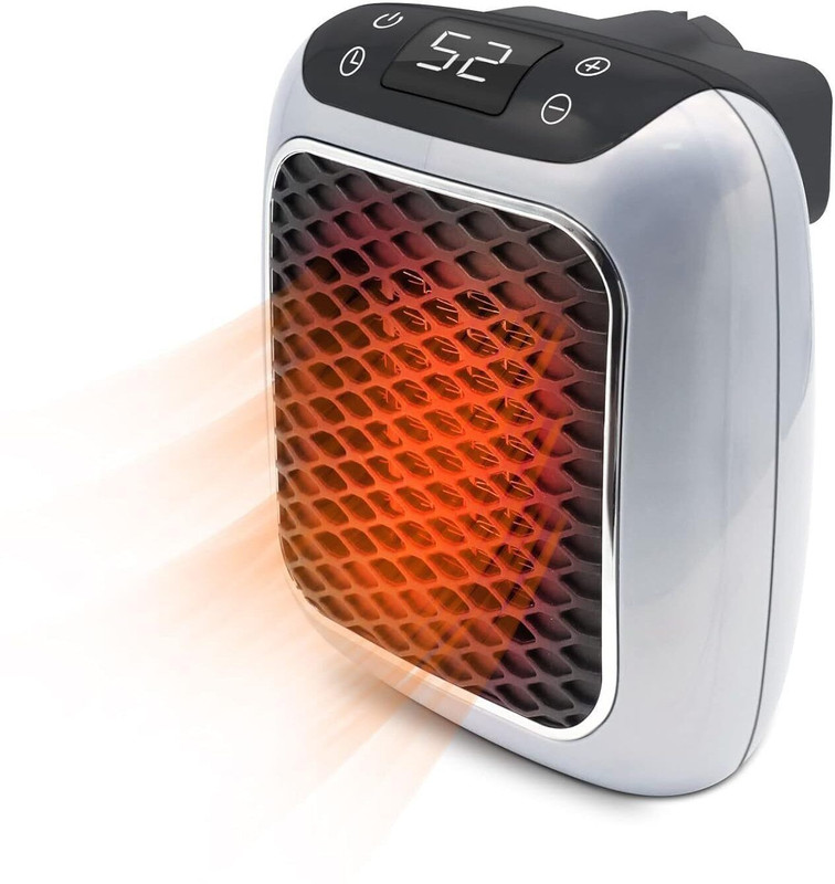 Radhe Handy Heater Turbo 800 Wall Outlet Small Fan Room Heater