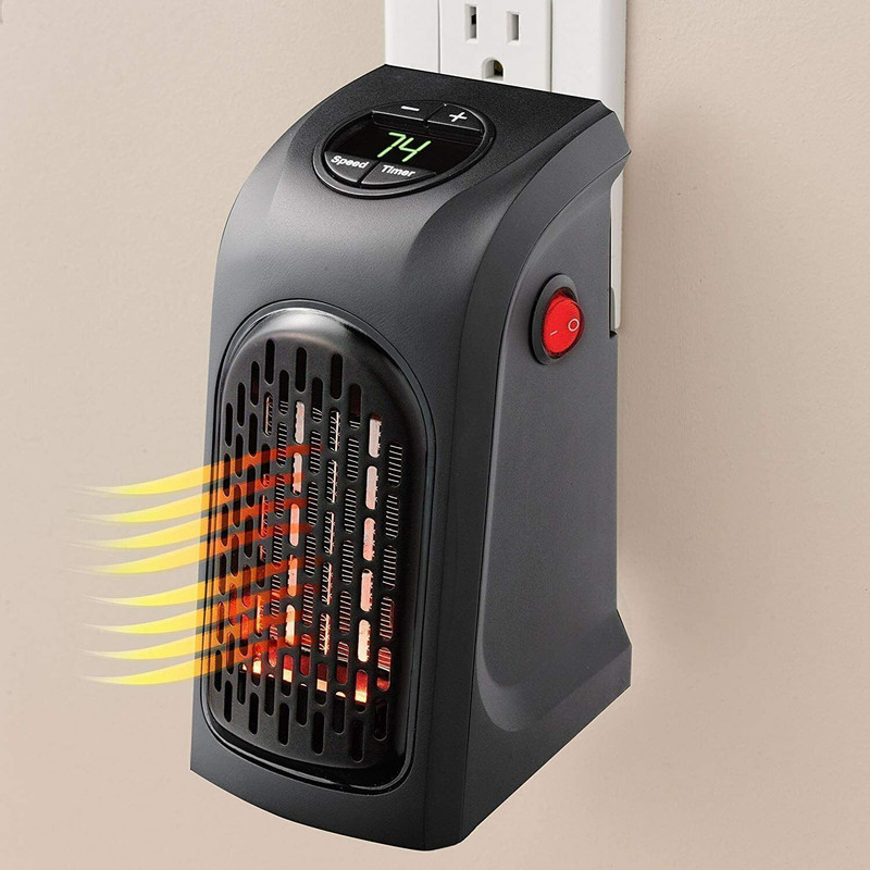 NUVIO Mini Portable Handy Heater Compact Plug-In Digital Heater Fan Room Heater