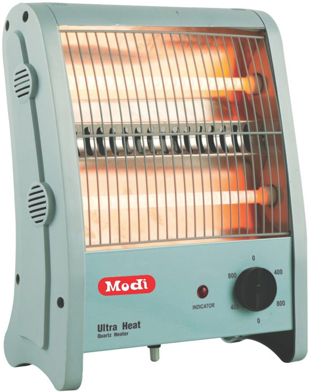 MODI Ultra Heat Electric 2 ROD Tip-Over Protection, Dual Heat Settings (400W/800W) Quartz Room Heater