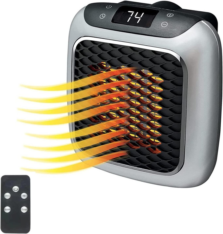 NUVIO Personal Warm Appliance Electric Desktop Room Mini Heater Fan Room Heater