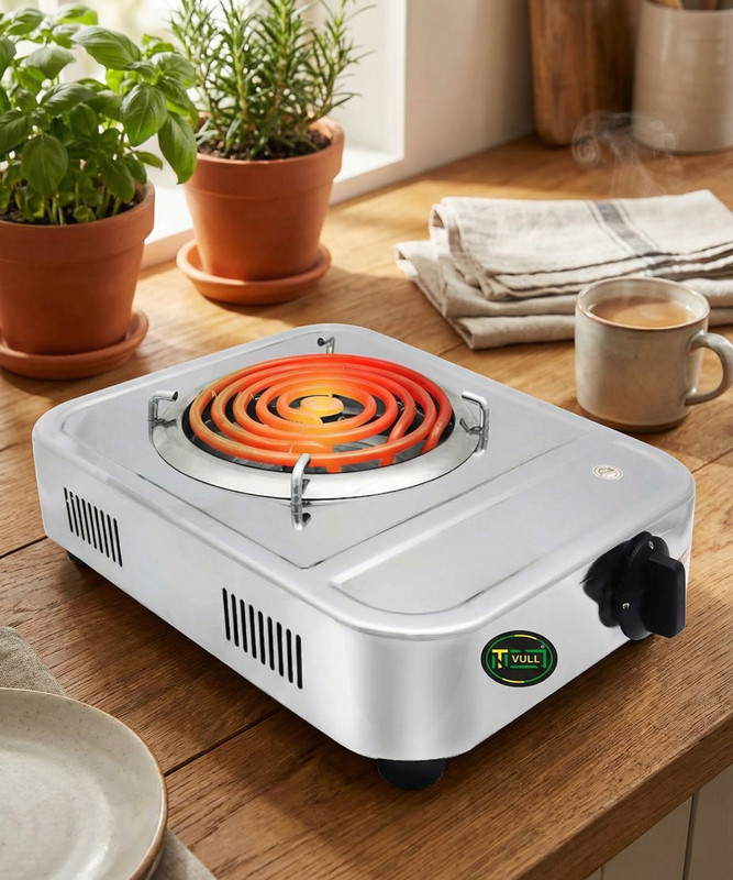 NETVULL MULTIPURPOSE 2000W SQUARE ELECTRIC KITCHEN COOKING HEATER AND ROOM HEATER Radiant Room Heater