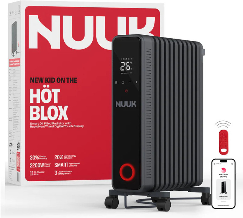 Nuuk HÖT BLOX HT361136MBS Oil Filled Room Heater