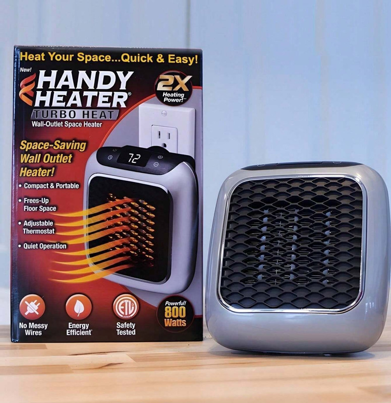 NUVIO Handy Heater Turbo 800W With LED Display Fan Room Heater