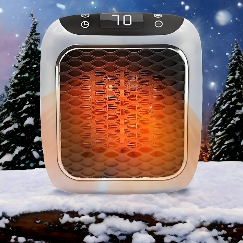 NAVDEVI Handy Fan Electric Heater Home For Offices & Bedroom in Winter with Remote Fan Room Heater