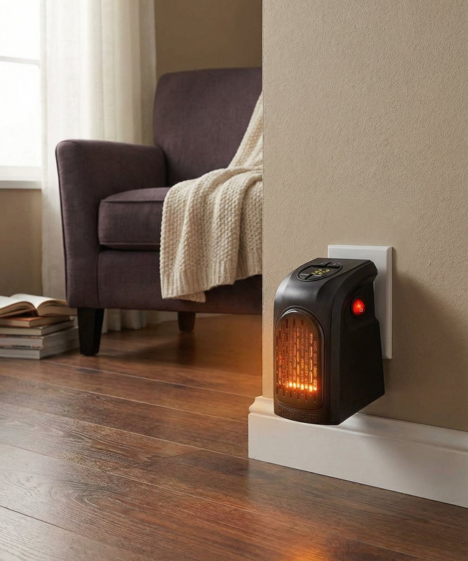 Vaibhav Enterprises Electric Room Heater with Button Controls, 400W Fan Room Heater
