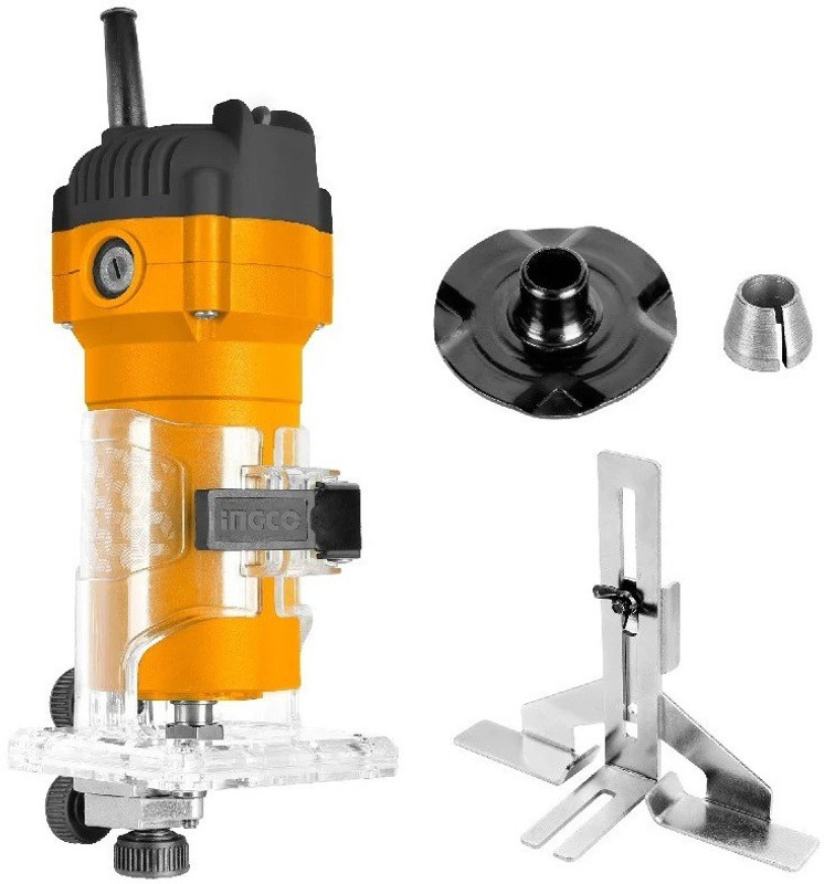 INGCO Laminate trimmer 600W and 34500 RPM PLM6001 Rotary Tool(6 mm)
