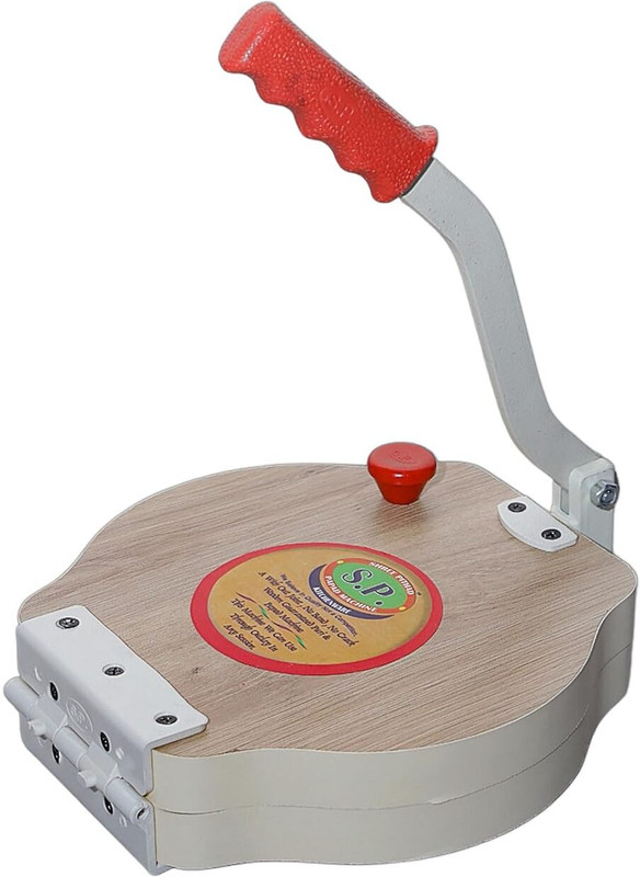patitpavan Wooden Manual Heavy Square Wooden Board Papad-Puri-khakhra Maker Machine 9 inch Roti and Khakra Maker