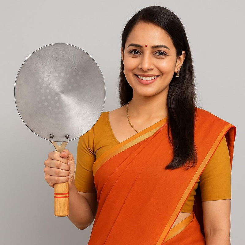 RJ kitchenware Store Pure Iron Tawa Heavy Base Roti and Khakra Maker