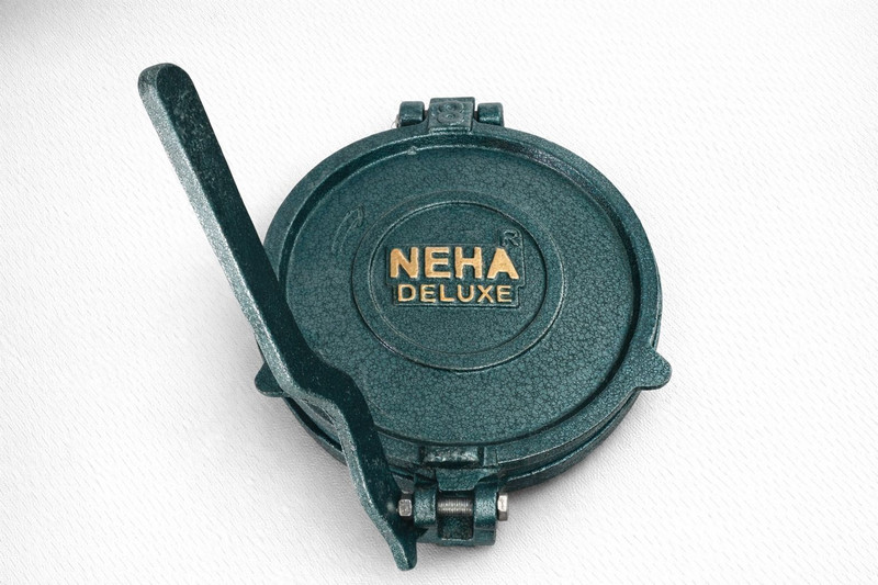 forsel Deluxe Manual Poori Maker 8.5” Stainless Steel & Cast Iron Roti and Khakra Maker