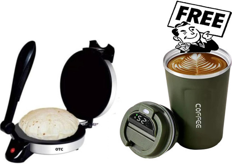 OTC Combo Of Free Temperature Coffee Mug In This Non Stick Electric Roti and Khakra Maker