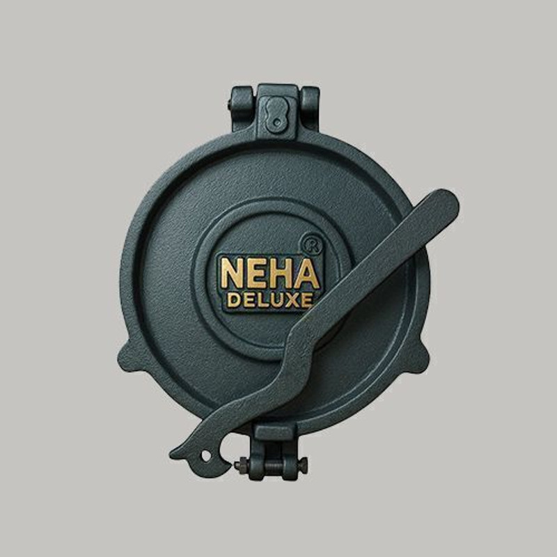 forsel Heavy Duty 8.5'' Stainless Steel Plate Chapati Maker with Handle Roti and Khakra Maker