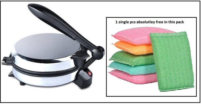 OTC 1 Pcs Foam Scrub Free With Non Stick Roti and Khakra Maker