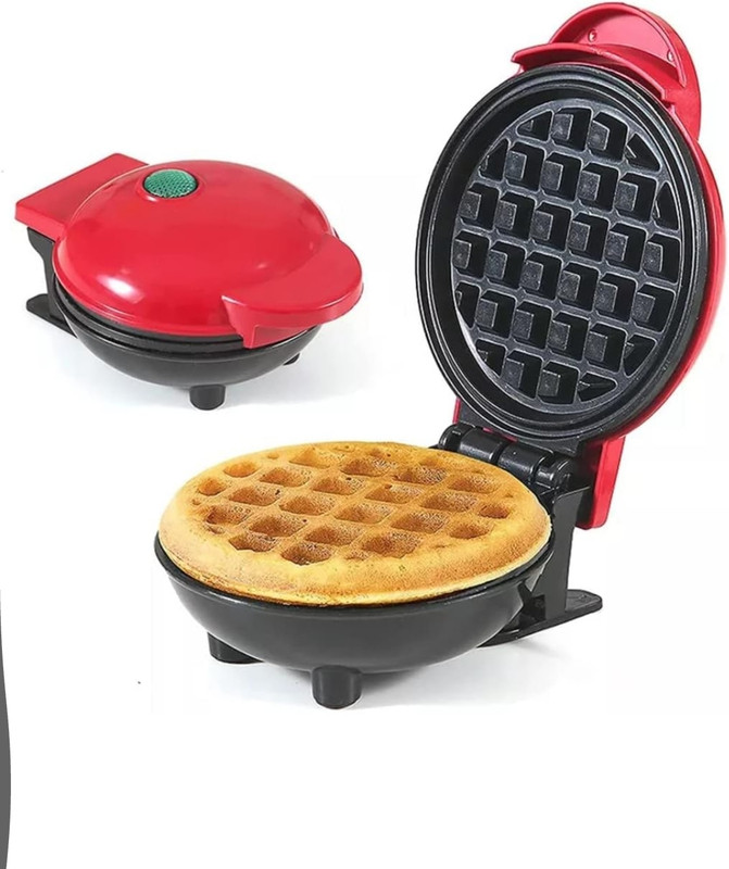 Viyasha ® Non-Stick Mini Waffle Maker 7 Inch- 350 Watts for Waffles, Pan Cakes Paninis Roti and Khakra Maker