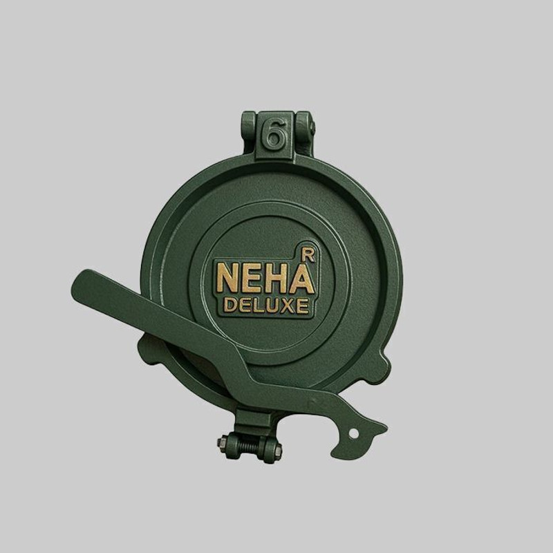 Neha 8.5'' Heavy Duty Stainless Steel Plate and Cast Iron Body Dump Press Roti and Khakra Maker