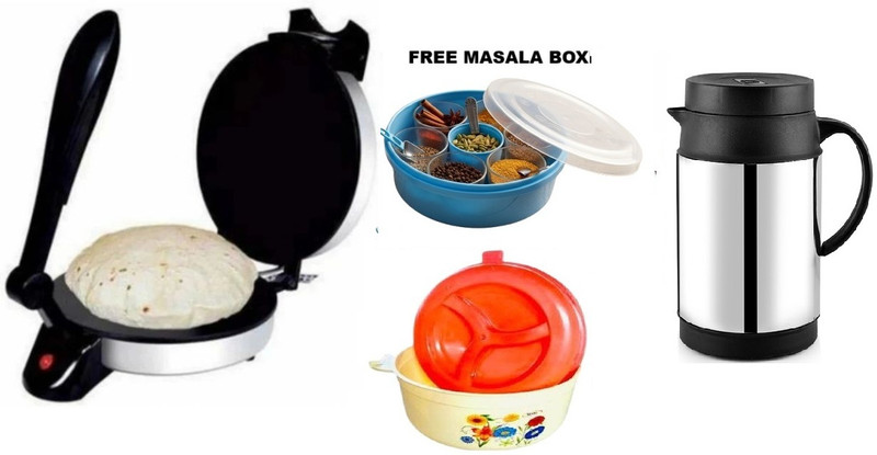 OTC Free Dosa Tawa Combo Of RM-3100 Electric Non Stick 1 Year Warranty CPM-120 Roti and Khakra Maker