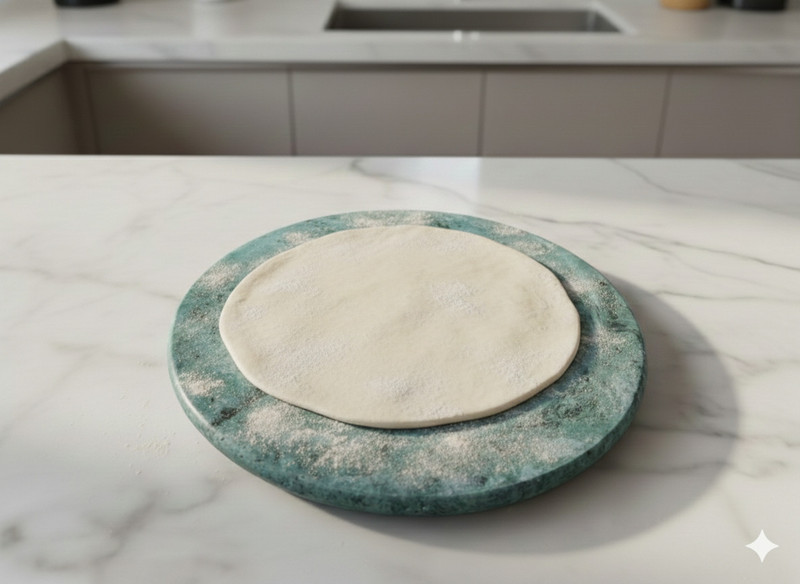 Zahra Green Marble Chakla roti Roti and Khakra Maker