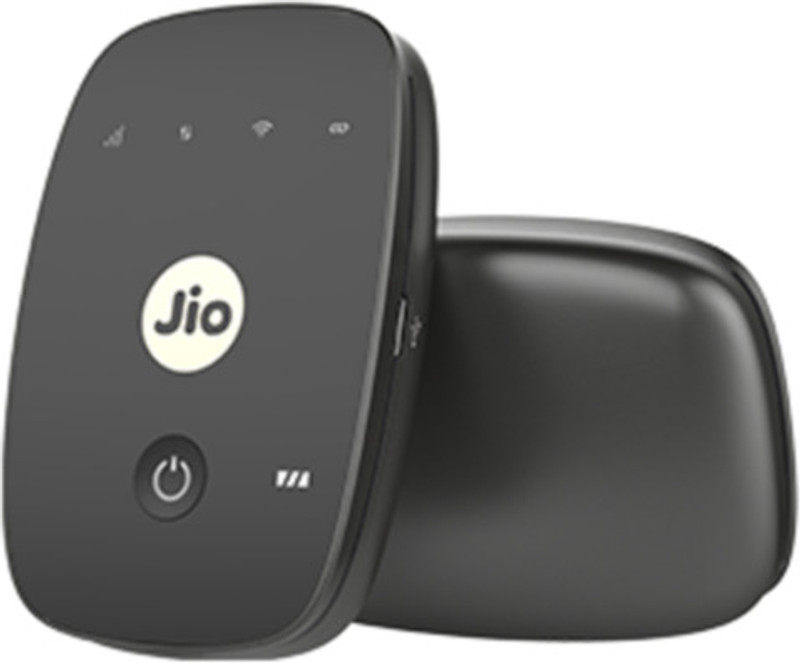 JioFi JIO FI2 M2S 4G 2.4GHZ 150 Mbps Wifi Data Card 4G Router 2.4 GHz 150 Mbps Wifi Speed Dual Band Internal Antenna MiFi (Sim Based)(Black)