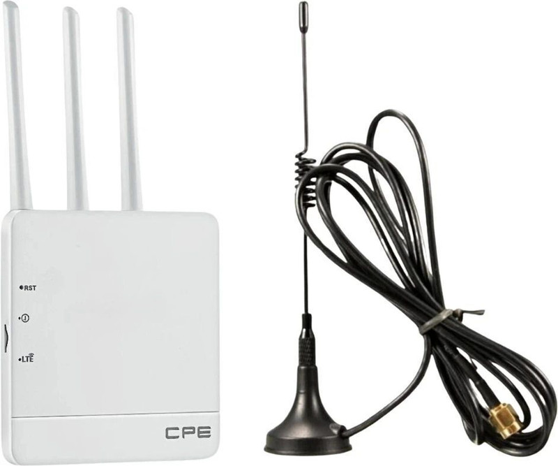 ZEBRONICS Router with WiFi and LAN Connectivity|Compatible with 4G/5G Sim Card Router 2.4 GHz 300 Mbps Wifi Speed Quad Band External Antenna Ethernet (Cable Broadband), MiFi (Sim Based)(White)