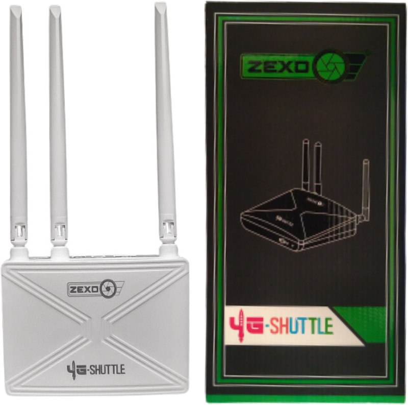 zexo WR-303 (WQL) 300 Mbps 4G Router (White, Tri Band)