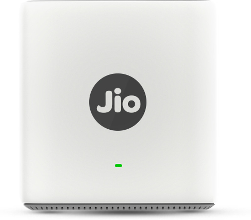 Jio JIDU6801 IN Mesh Router 2.4 GHz, 5 GHz 6000 Mbps Wifi Speed Dual Band Internal Antenna Ethernet (Cable Broadband)(White)