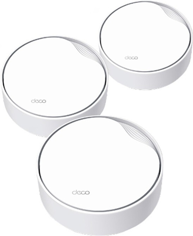 TP-Link Deco X50-PoE AX3000 Whole Home Mesh WiFi 6 System with PoE Router Mesh Router 2.4 GHz, 5 GHz 3000 Mbps Wifi Speed Dual Band Internal Antenna Ethernet (Cable Broadband)(White)