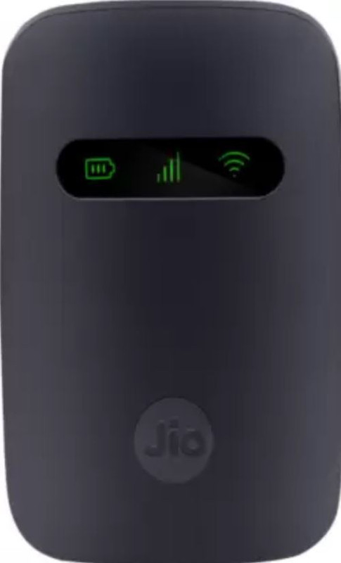 JioFi M2 WIFI 4G 4G Router 2.4 GHz 75 Mbps Wifi Speed NA NA(Black)