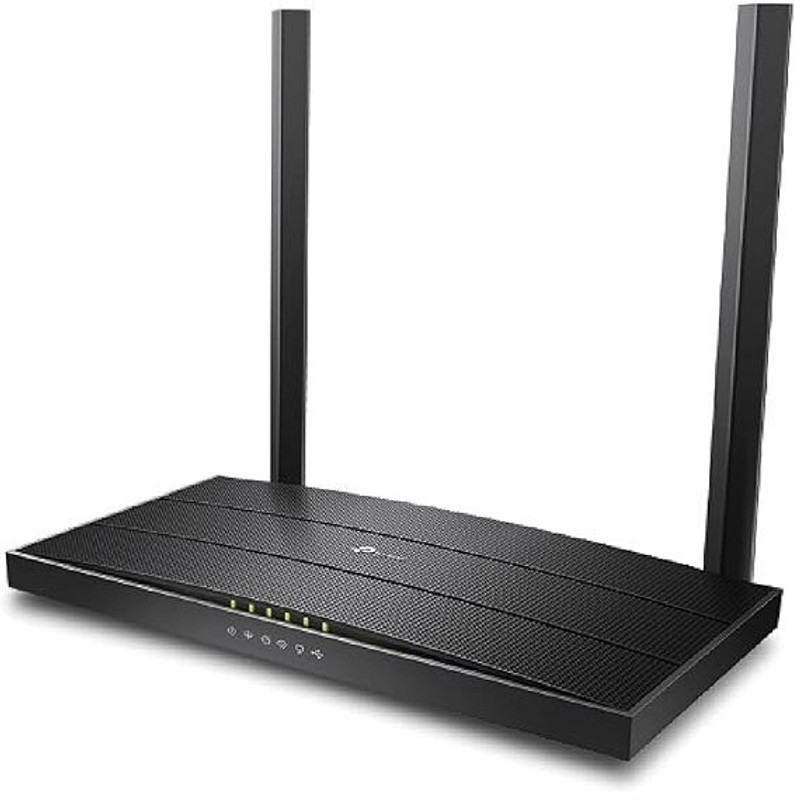 TP-Link XC220-G3V AC1200 Wireless VOIP XPON Router Wireless Router 2.4 GHz, 5 GHz 1200 Mbps Wifi Speed Dual Band External Antenna NA(Black)