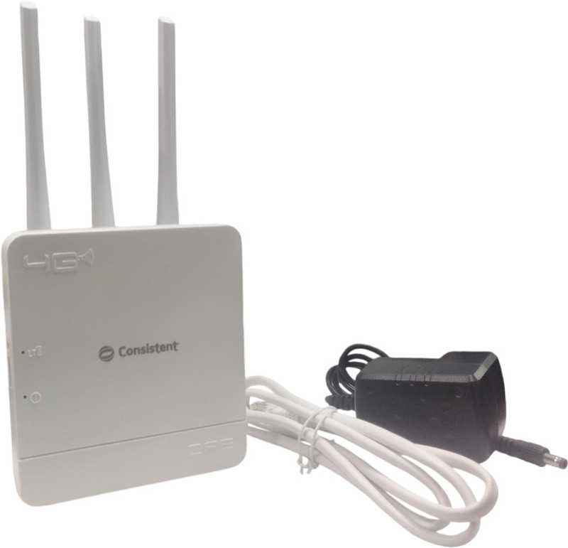 VELVU 5G SIM Support 4G WIFI Router 4 Antenna 150 Mbps 4G Router WRV-750 4G Router 2.4 GHz 150 Mbps Wifi Speed Single Band External Antenna MiFi (Sim Based)(White)