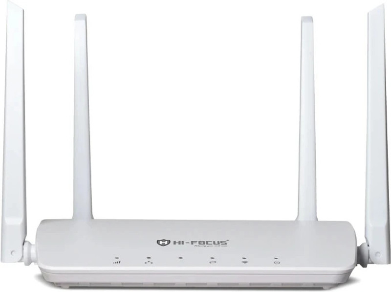 HI-FOCUS LTE 4G ROUTER/ Support 5G Sim/ Upto 150 MBPS Speed/ Long Range coverage 4G Router 2.4 GHz 150 Mbps Wifi Speed Single Band External Antenna Ethernet (Cable Broadband), Access Point Mode(White)