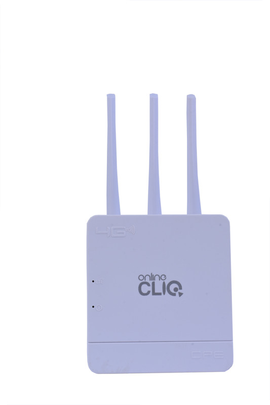 CareME 4G Sim Router with Triple Antenna, Support All GSM Sim with 100 Mtr Range, Speed 4G Router 2.4 GHz 150 Mbps Wifi Speed NA External Antenna MiFi (Sim Based)(White)