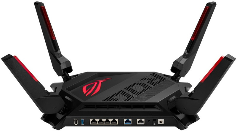 ASUS ROG Rapture GT-AX6000 Mesh Router 2.4 GHz, 5 GHz 4804 Mbps Wifi Speed Dual Band External Antenna Both (Ethernet and ADSL)(Black)