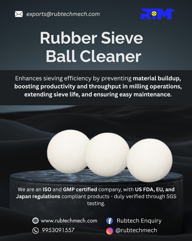 RTM White Food Grade Rubber Ball 26mm ( Pack of 20 Pcs) 26 mm Table Tennis Rubber(White)