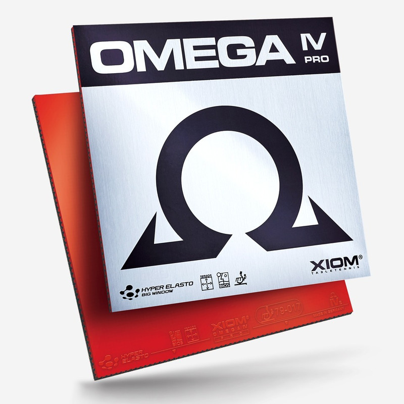 Xiom Omega 8 Pro Red Max Table Tennis Rubber(Red)