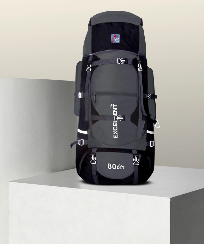 AE EXCELLENT AETRK00444 Grey 80 Ltrs Trekking Bag Hiking Backpack Travel Backpack ( 1 year warranty Rucksack  - 80 L(Black, Grey)