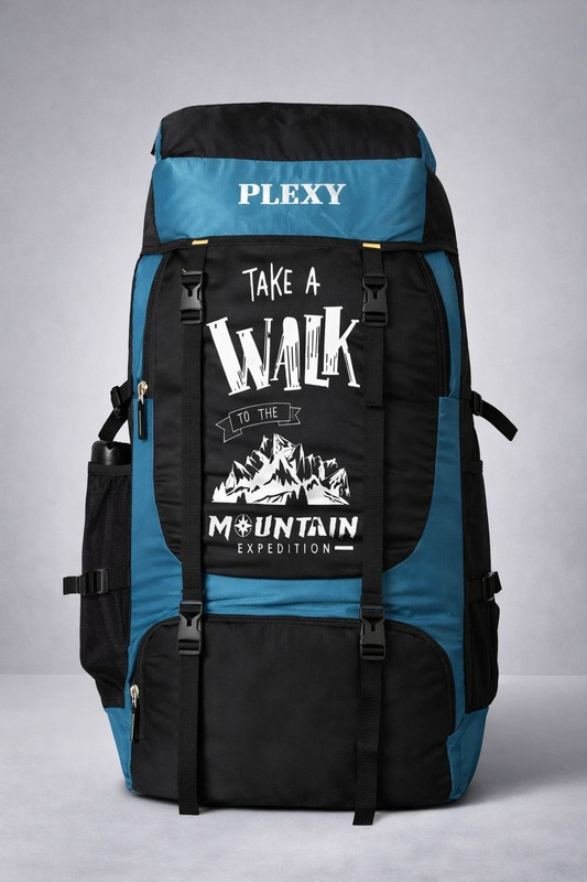 PLEXY UNISEX Water Proof Mountain RucksackHiking/Trekking/Camping Bag 60 L Laptop Backpack(Grey)