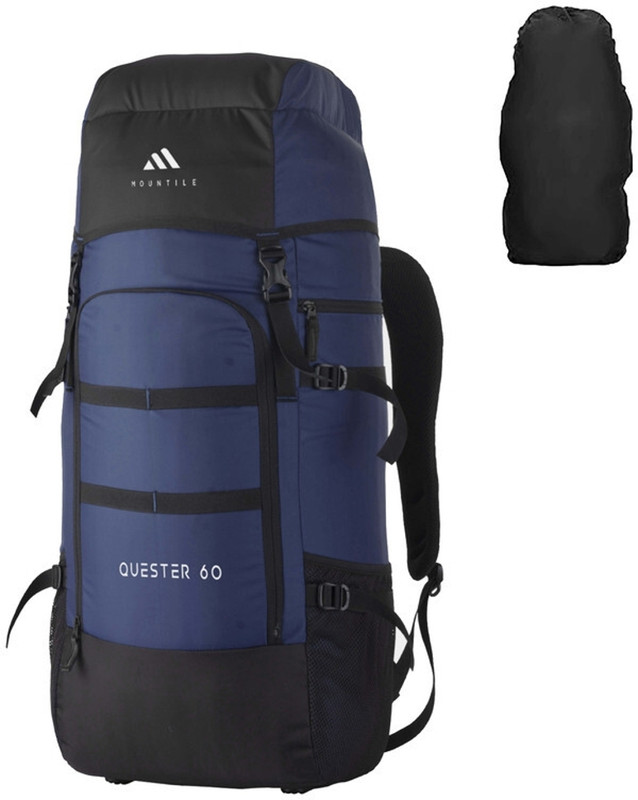 MOUNTILE HIKEMATE 60L Travel Backpack Camping Hiking Trekking Bag Unisex Rucksack  - 60 L(Blue)