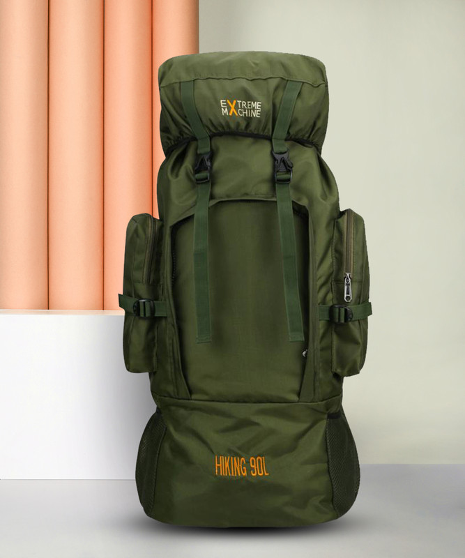 Extreme Machine Hiking Trekking Camping Rucksack with DetaChable Tourist Mountain Climbing Bag Rucksack  - 90 L(Green)