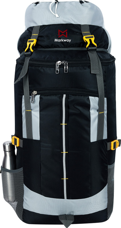 markway 80 Litres Curve Water Resistant Rucksack Trekking Hiking Camping Outdoor Camps Rucksack  - 80 L(Black)