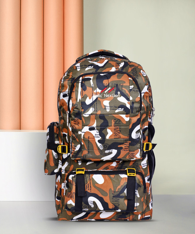Relic NexGen Military Print Backpack Hiking Bag Trekking Bag for Men Women Rucksack  - 55 L(Grey)