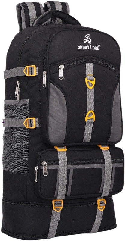 Smartlook Travel for Outdoor Sport HikiIng bag blue Waterproof Backpack (BLACK, 65L) Waterproof Backpack(Black, 60 L)