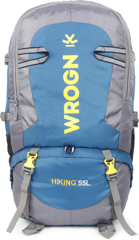 WROGN Trekking Bag For Hiking/Camping/Outdoor Sports with Rain Cover/Shoe Compartment Rucksack  - 75 L(Green)