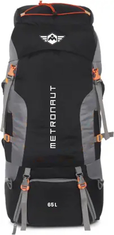 METRONAUT WATERPROOF TREKKING BAG HIKKING BACKPACK FOR TRAVEL & OUTDOOR Rucksack  - 65 L(Black)